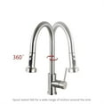 thumbnail image 6 of Cfowner Kitchen Faucet, Stainless Steel Sink Faucets with Pull Down Sprayer, 360°Swivel Spout, 6 of 6