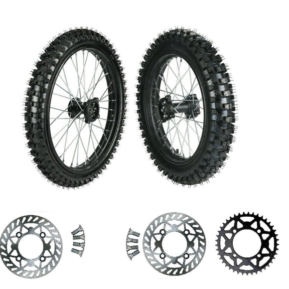 RedCap 19" 16" Motocross Wheel Tire Rim Set Front 70/100-19 Rear 90/100-16 Tire