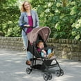 thumbnail image 2 of Costway Foldable Lightweight Baby Stroller Travel Pushchair 0-36 Months Age Group 13 lbs Coffee, 2 of 10
