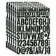 thumbnail image 1 of Kit de calcomanías de letras y números de vinilo Uxcell, calcomanías autoadhesivas para buzones, señal negra 612 piezas 6 hojas, 1 of 6