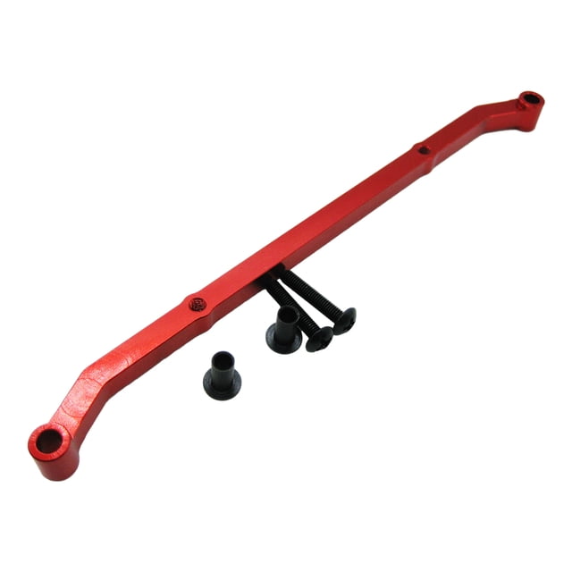 Varilla de Enlace de Dirección Bewildely Aleación de Aluminio para AXIAL SCX10 RC Rock Crawler Rojo