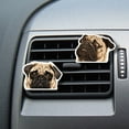 thumbnail image 5 of WIRESTER Car Air Freshener Fragrance Vent Clip Interior Decoration for Cars with Lemon Scented Pad - Animal Animal Pug Puppy Dog, 5 of 7