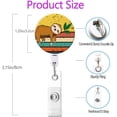 thumbnail image 3 of LAICAIW Retractable Badge Holder Reels with Alligator Clip, Little Sloth, 5 Pack, 3 of 6