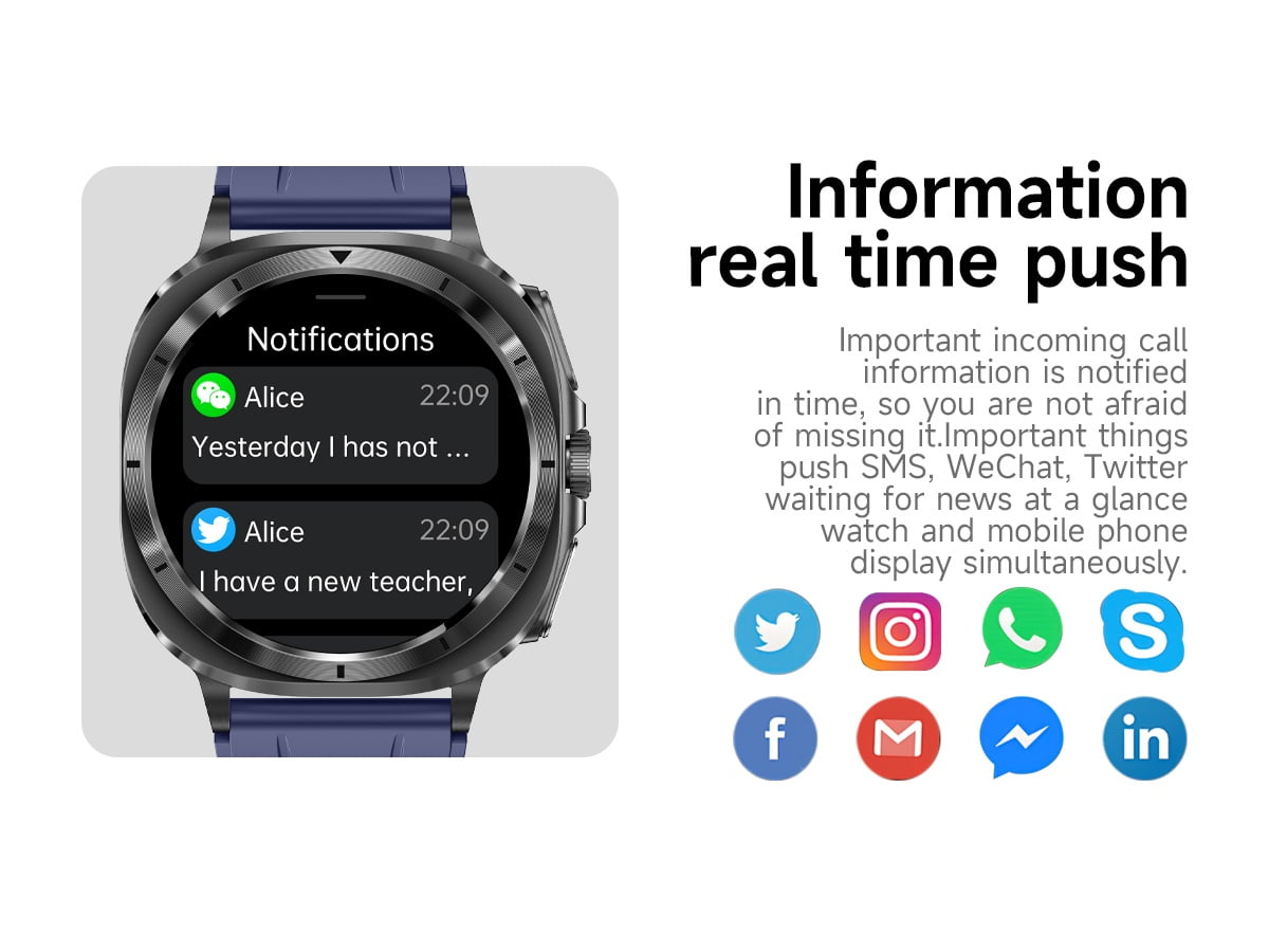 VAYKAL Smart Watch Fitness Tracker for Android and iPhone AMOLED Screen Multiple Sports Modes Pedometer Timer Stopwatch Make/Answer Calls Message Notifications IP68 Waterproof