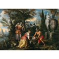 thumbnail image 3 of Pauwels Franck 14x11 Black Modern Framed Museum Art Print Titled - The Finding of Moses, 3 of 5