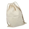 thumbnail image 4 of Bolsa De Lavandería Grande Con Cordón De Algodón Liso Para Viajes Y Hogar Hecha De Algodón Ecológico, 4 of 7