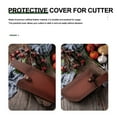 thumbnail image 2 of Minkissy 1Set Brown Portable Knife Cutting Protector For Outdoor Activities Protective Cover 11.8X4.7In, 2 of 8