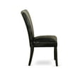 thumbnail image 4 of East West Furniture ALP1B69 Alpine parson Chair with Black Finish Leg and  PU Leather color 19-Black, 4 of 6