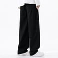 thumbnail image 4 of Dovford Men's Flap Pocket Denim Cargo Pants Straight Leg Skateboard Jean Trousers, 4 of 6