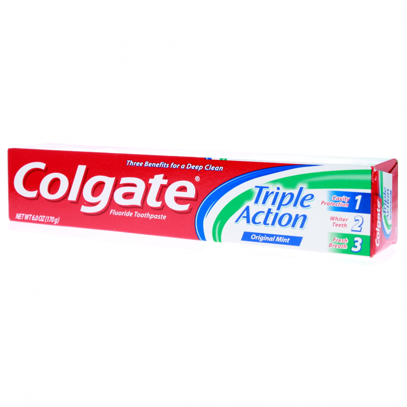 6 Ounce Colgate Fluoride Toothpaste Deep Clean Triple Action Mint - 5pk