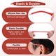 thumbnail image 5 of Uxcell Cojín Suave para Gafas [8 Pares] - Mangas de Silicona para Patillas de Gafas Antideslizantes - Negro, 5 of 7