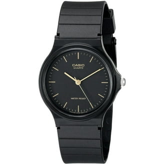 Casio MQ71-4B Unisex Black Resin Band Classic Orange Numbers Dial