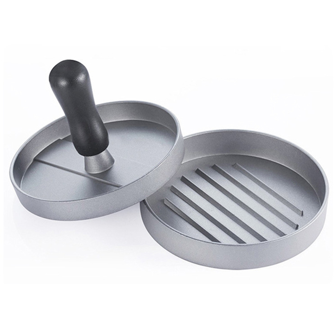 EQCOTWEA Aluminum Hamburger Press Mold Beef Grill Burger Patty Maker Tool