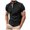 Black, variant on HOWPAY Mens Polo Shirts Short Sleeve Casual Classic Button Collared Basic Tees Solid Color Lightweight Loose Fit Workout Polo T-Shirts Black L