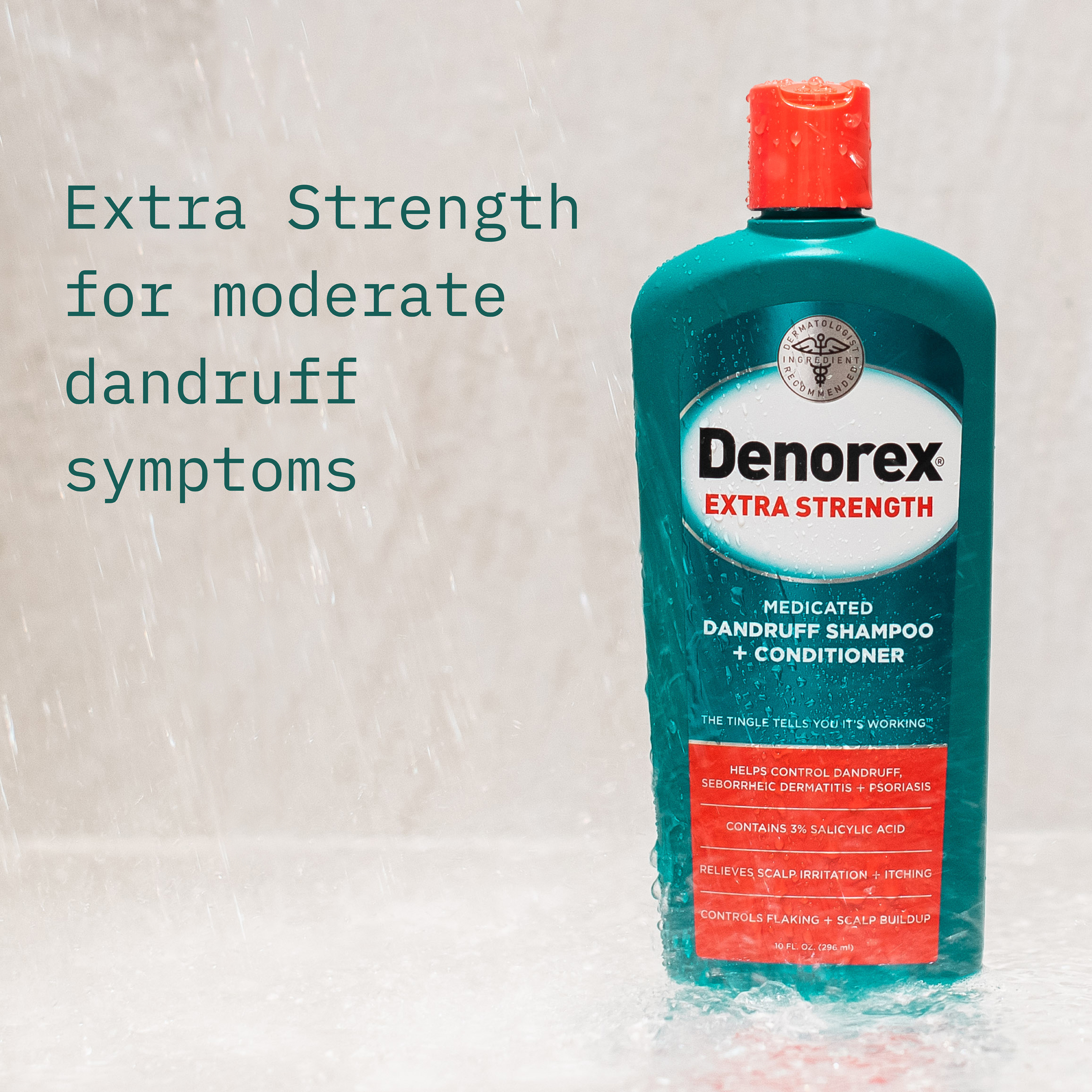 Denorex Extra Strength Medicated Dandruff Shampoo and Conditioner, 10 fl oz - image 5 of 9