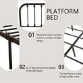 thumbnail image 4 of alazyhome Sturdy Metal Platform Full Bed Frame, Easy Assembly, Black, 4 of 6