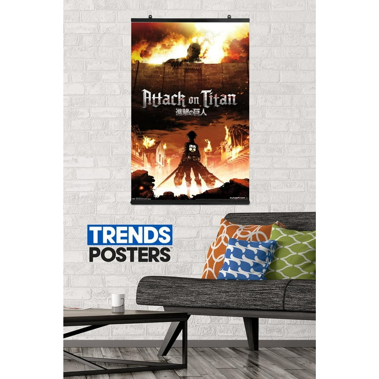 Attack on Titan - Fire Wall Poster, 22.375