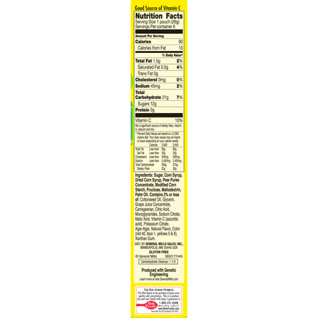Fruit Gushers Mood Morphers Fruit Flavored Snacks Pouches, 0.9 Oz. 6 Count