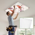 thumbnail image 4 of Spring Red Bird Magnetic Fluorescent Light Covers for Ceiling Lights 2x4Ft, Summer Vintage Branch Floral Beige Office Classroom Kitchen Drop Ceiling Light Covers Lighting Filters Shade Panel 1 Pack, 4 of 9