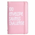 thumbnail image 2 of VBloom 100 Envelopes Money Saving Challenge, 100 Envelope Challenge Binder, Easy and Fun Way to Save $5,050, Savings Challenges Budget Book Binder with Cash Envelopes for Office, Home, School (Pink), 2 of 9