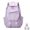 Purple, variant on Pastel Star Print Casual Backpack, Water Resistant Multi Compartment Daypack with Adjustable Buckle Straps, Aesthetic Star Pattern Rucksack for Daily Commute Travel Gym Office Weekend Trip