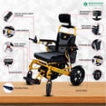 thumbnail image 2 of Bangeran - Nouveau Fauteuil Roulant Électrique Durable, Fauteuil Roulant de Transport, 2 of 6