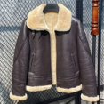 thumbnail image 3 of Abrigo de piel de invierno Tcyeek para mujer, chaqueta de moto de cuero auténtico, ropa para mujer, chaquetas de piel de oveja natural cálidas, chaquetas gruesas, 3 of 5