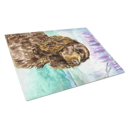 

Carolines Treasures 7008LCB Water Spaniel Glass Cutting Board Large 12H x 16W multicolor