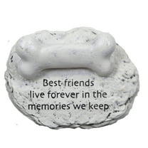 Home & Garden Memorial Dog Bone Polyresin Sympathy Bereavement 17984 Friends