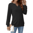 thumbnail image 3 of Fantaslook V Neck Sweatshirts for Women Pullover Long Sleeve Shirts Tunic Fall Tops Casual Lightweight Sweatshirts, 3 of 9