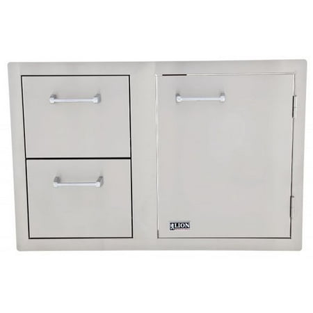 - Lion Premium Grills Door Drawer Combo with Towel Rack