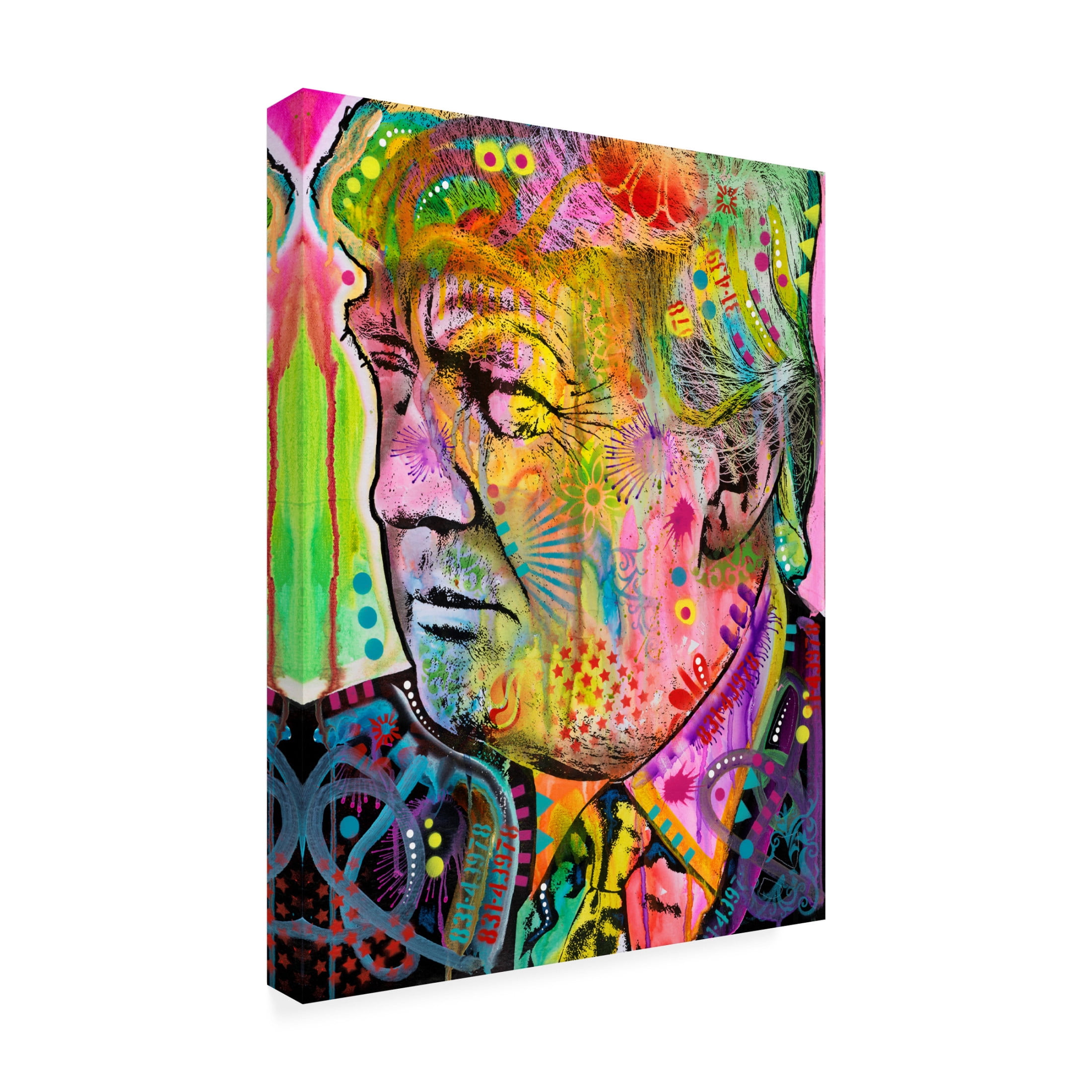 Canvas Wall Art - Dean Russo 'Donald' Wall Art for Living Room, Bedroom, or Office Décor by Trademark Fine Art - 18 x 24 Inches