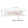 thumbnail image 5 of Inkdotpot Real Rose Gold Foil Love Is Sweet Wedding Tags Favor Hang Paper Tags 100 Pieces, 5 of 6