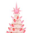thumbnail image 4 of Árbol de Navidad de mesa Joiedomi 12 de cerámica rosa con luces, 4 of 9