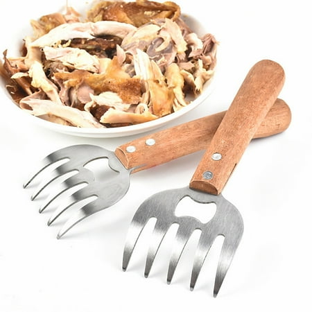 

XWQ 2Pcs Meat Shredder Food Grade Rust-proof Metal BPA Free Meat Pork Shredder Claw BBQ Supplies for Home