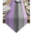 thumbnail image 1 of GFDYREE Burlap Linen Rustic Table Runners 72 Inches Long, Retro Barn Wood Lavender Purple Gray Table Runner Farmhouse Style for Coffee Table, Holiday Parties, Wedding, Events Dinner, Home De, 1 of 7
