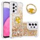 thumbnail image 1 of Funda para Samsung Galaxy A33 5G con Brillo Líquido Flotante, Purpurina, Parachoques y Anillo Giratorio Soporte, 1 of 5