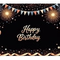 thumbnail image 3 of Colorful Fireworks Happy Birthday Banner Decorative Flags Balloon Design Celebration Background for Birthday Party Kids Celebration Indoor Decoration, 3 of 7