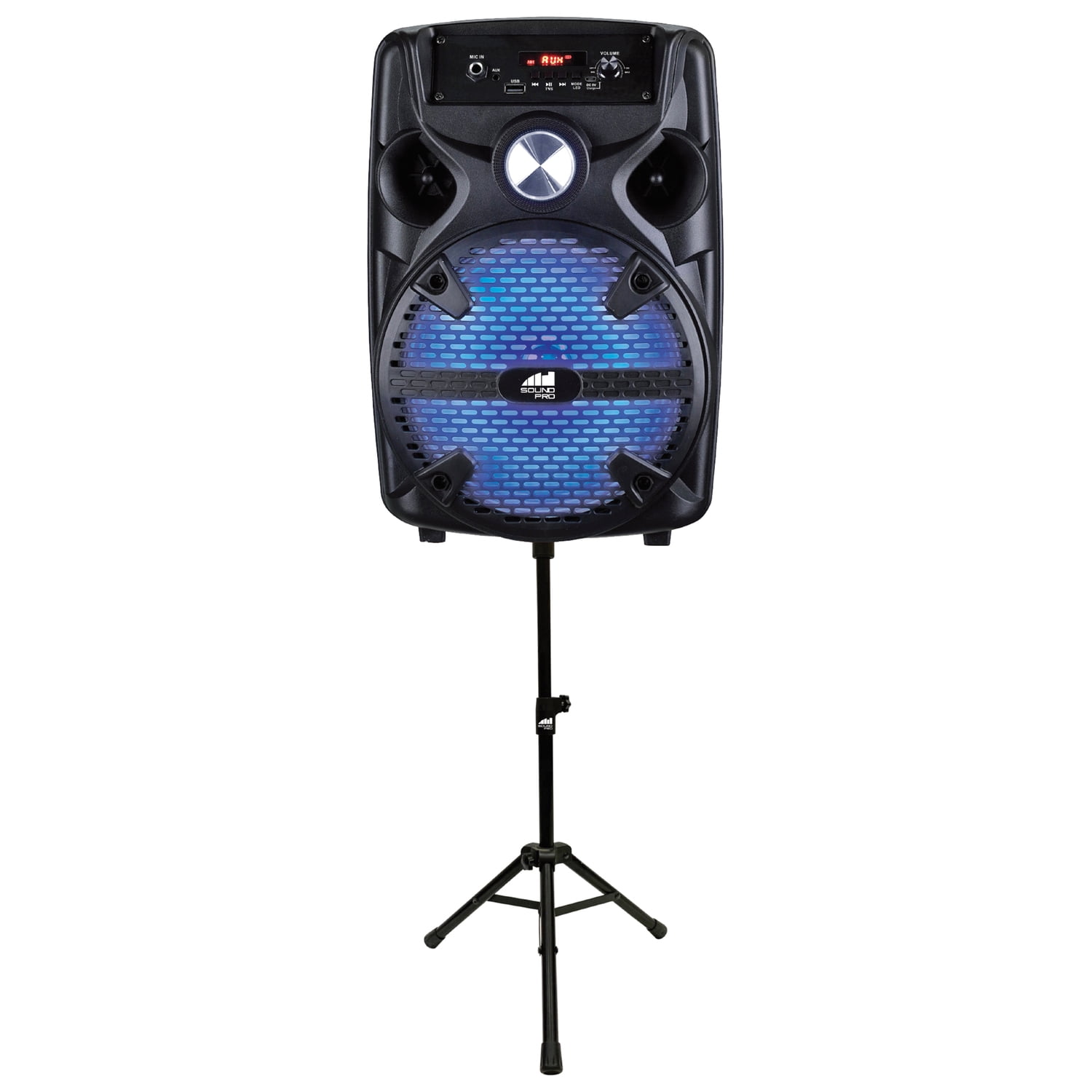 Bluetooth Speaker Portable Party Loud LED Disco Lights Mic Sound AUX Bass 