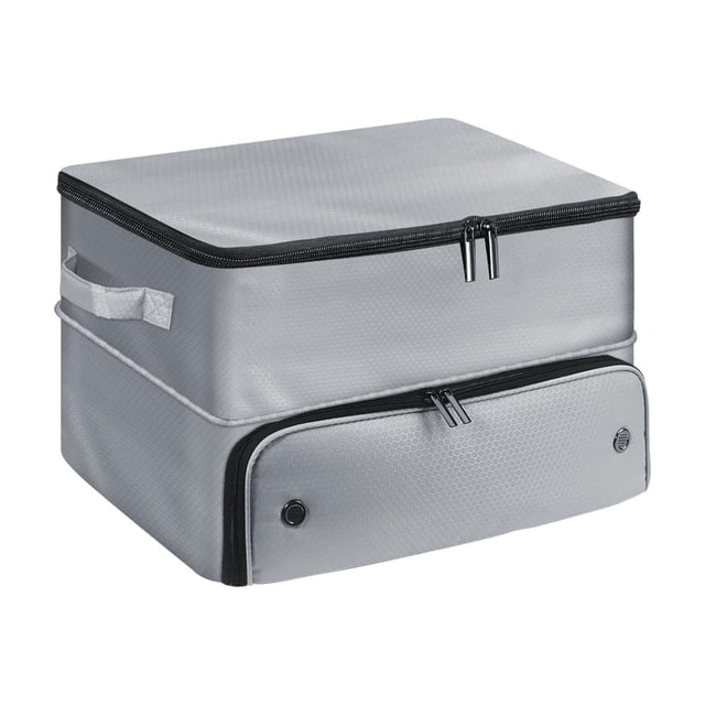 Organizador de baúl de golf, casillero de golf para guardar suministros de golf, estuche de baúl de golf portátil de gran capacidad, bolsa de viaje Gris