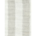 thumbnail image 4 of 50 Inch Soft Linen Throw Blanket, Woven Wide Striped Pattern, White, Gray- Saltoro Sherpi, 4 of 5