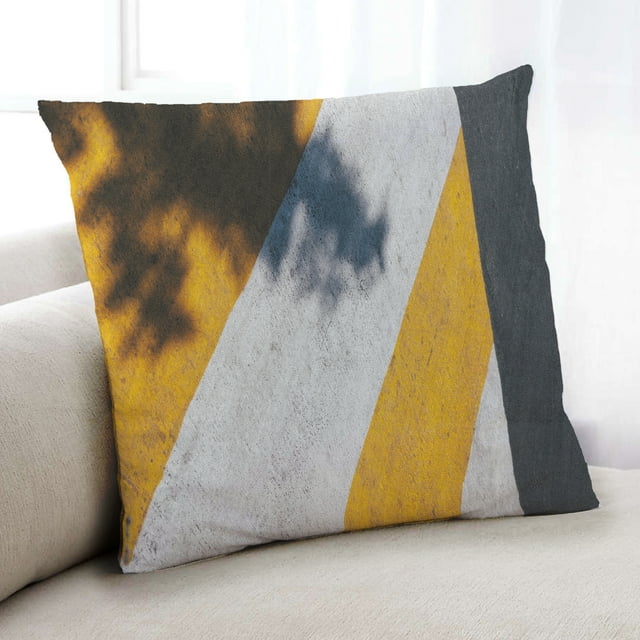 Ahgly Company Abstract Stripe Pattern Indoor Throw Pillow, 18 inch by 18 inch