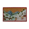 thumbnail image 1 of Coir Door Mat Winter Ski Village, 1 of 3