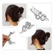 thumbnail image 5 of Pinza de metal Unique Bargains para el cabello Tono plateado 4.65''x1.85''x1.42, 5 of 7