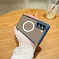 thumbnail image 3 of For Galaxy S21 5G Case Magnetic [Support Magsafe Charger] Wireless Anti-Scratch Shockproof Matte Clear Full Camera Protection Slim Thin Phone Cover Case for Samsung Galaxy S21 6.2"-Blue, 3 of 14