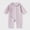 Purple, variant on Eygvbb Romper Girls Jumpsuit Ruffle Coverall Girls Romper Long Sleeve Crew Neck Cotton Solid Color Toddler Play Sleep Outfit for 0-2 Years Old Infant Daily Wear