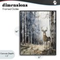 thumbnail image 4 of Stupell Industries Farmhouse Deer In The Woods Black Framed Giclee Art, 11 x 14, by Franklyn Gregory, 4 of 8
