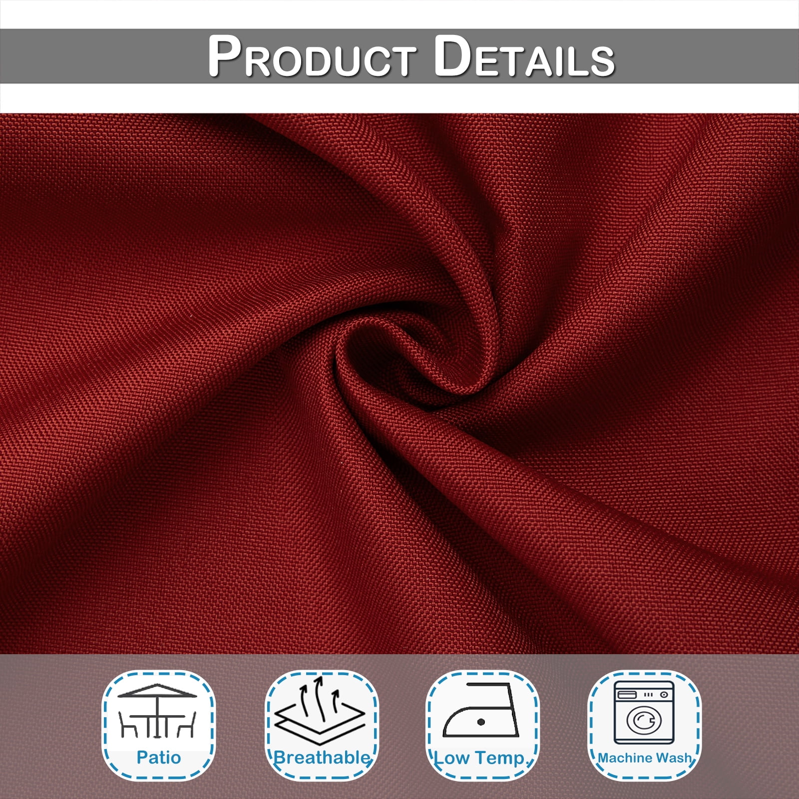 BTTO Outdoor Curtains for Patio Waterproof, Insulated Heat Light Blocking Drapes, Fade Resistant Thick Curtain for Balcony Lawn Garden, 1 Panel