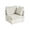 Corner seat - White, variant on BEDEEP Chenille Power Recliner, White