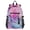 Pink Purple Blue Marble, variant on JIALIOU 14" Laptop Backpack Waterproof Airline Approved Stylish Casual Daypack for Travel Business College Work, Pink Cow and Strawberry